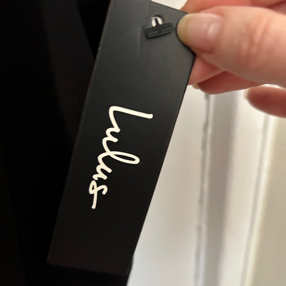 NWT Lulus Black Draped Camisole Top Small - Picture 4 of 5